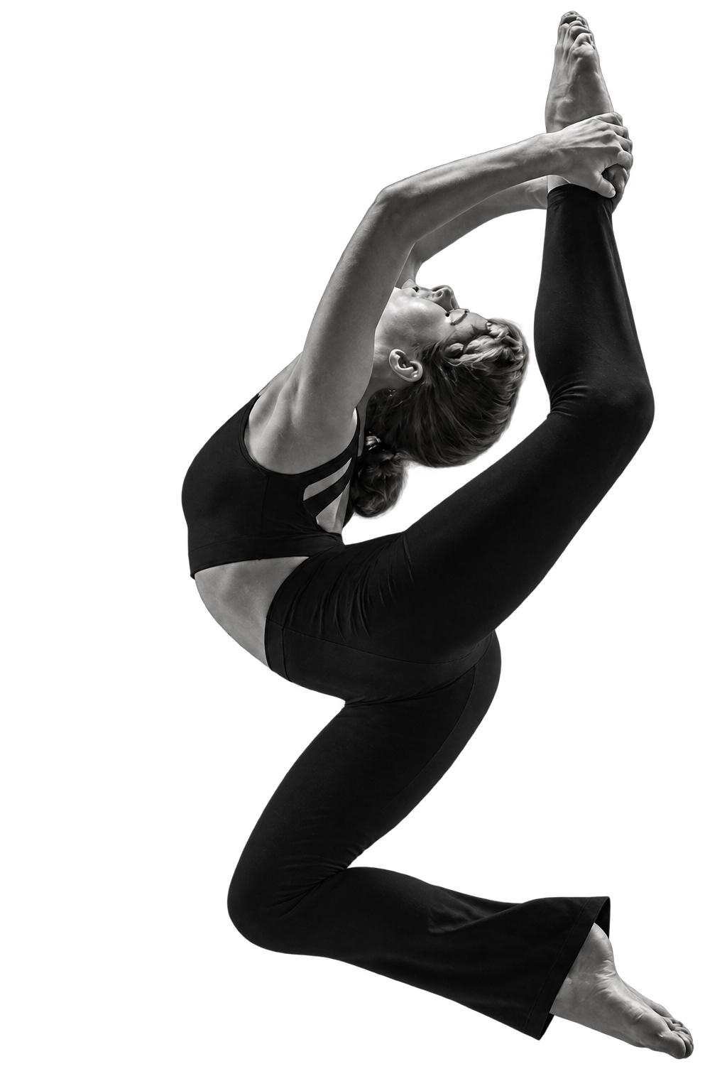 Dancer performing scorpion